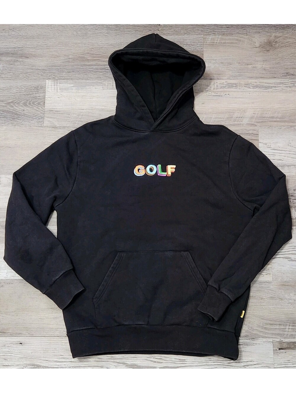 Golf Wang Hoodie Black Multicolor Logo Medium Mens